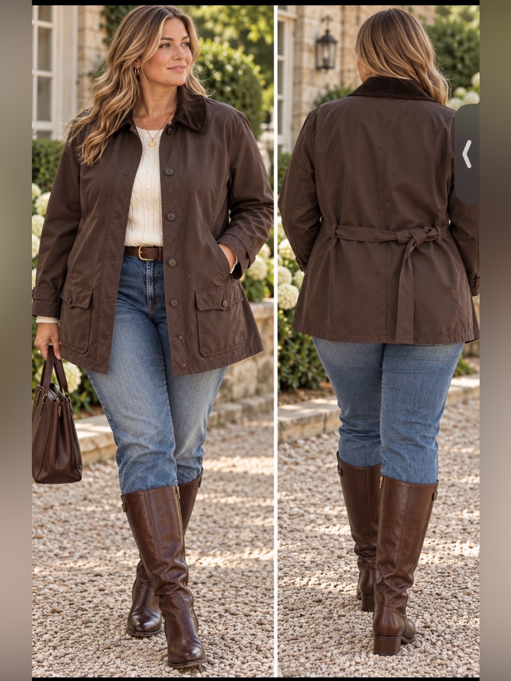Ralph Lauren Dark Brown Field Jacket – Classic Equestrian Chic size 2x.